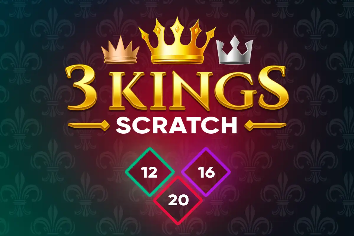 3 Kings Scratch online kaparós sorsjegy - Bgaming.