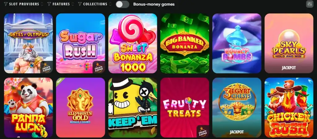Drip Casino slot nyerőgép játékok, izgalmas slot játékok és nyerőgépek.