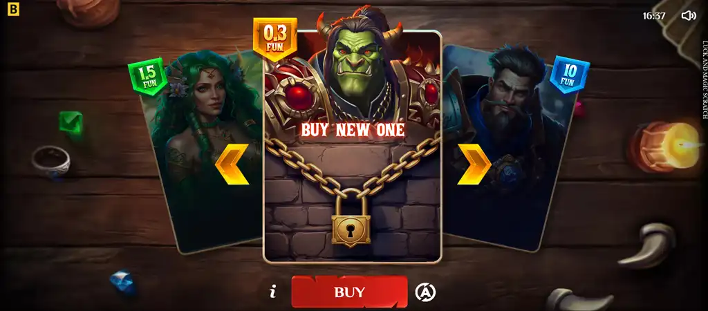 Luck and Magic Scratch online kapar&oacute;s sorsjegy - Bgaming j&aacute;t&eacute;k bemutat&oacute;.