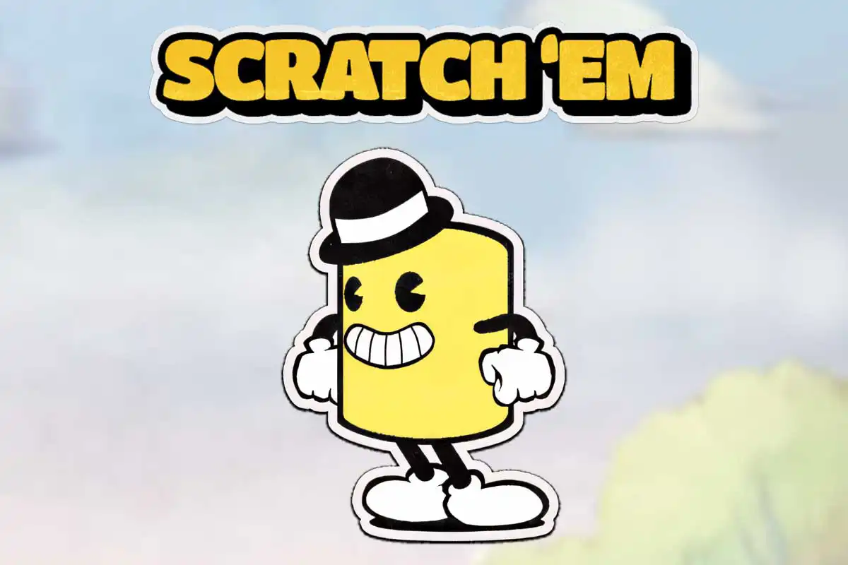 Scratch'em online kaparos sorsjegy a Hacksaw Gaming játékfejlesztőtől