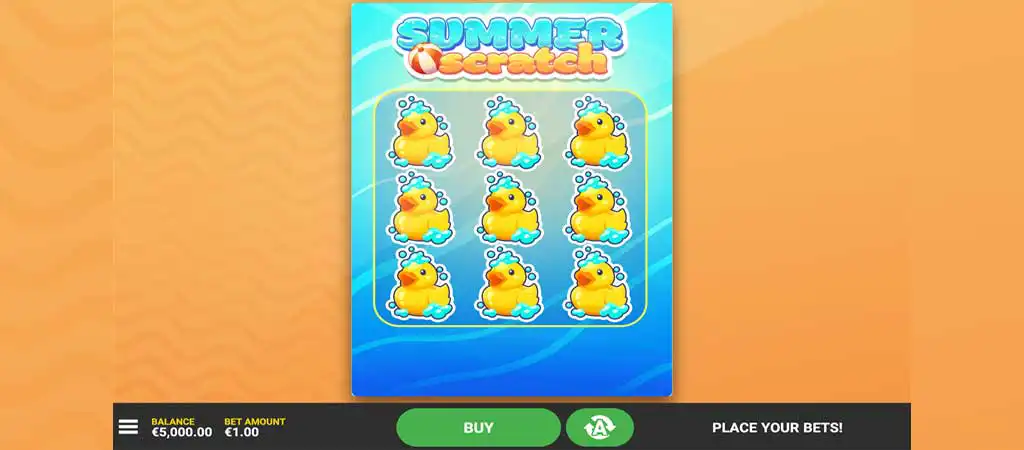 Summer Scratch online kaparós sorsjegy, Hacksaw Gaming