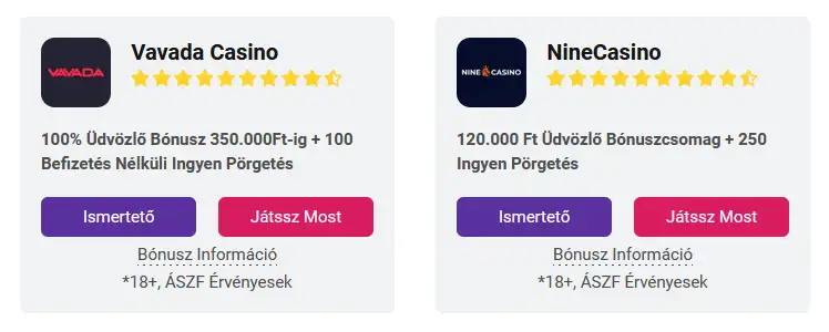 Vavada Casino, NineCasino, bemutató, részlet