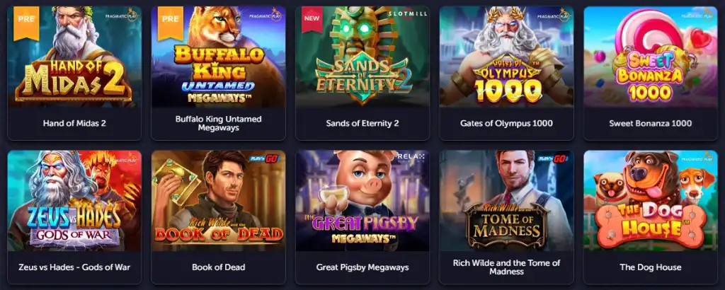 Vavada Casino slot nyerőgépek.