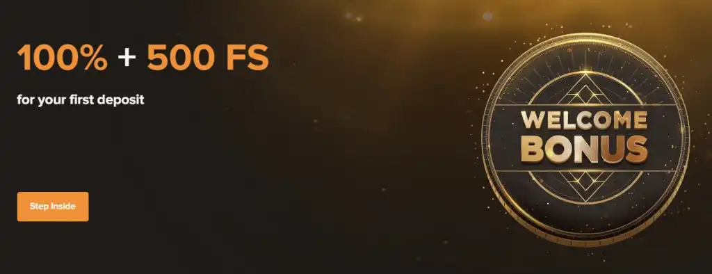 Sol Casino üdvözlő bónusz - 100% + 500 ingyenes pörgetés az első befizetésre.