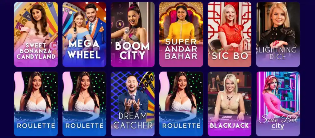 Wazbee Casino &eacute;lő kaszin&oacute; j&aacute;t&eacute;kok, k&uuml;l&ouml;nb&ouml;ző műsorvezetőkkel.
