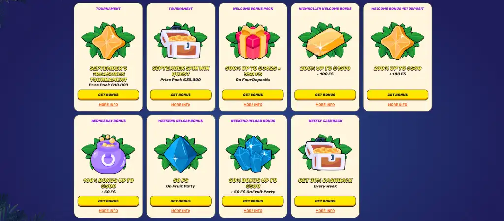 Gamblezen online kaszin&oacute; b&oacute;nuszok, v&aacute;ltozatos prom&oacute;ci&oacute;k &eacute;s b&oacute;nusz aj&aacute;nlatok, bele&eacute;rtve az &uuml;dv&ouml;zlő b&oacute;nusz csomagot &eacute;s a heti cashback-et.