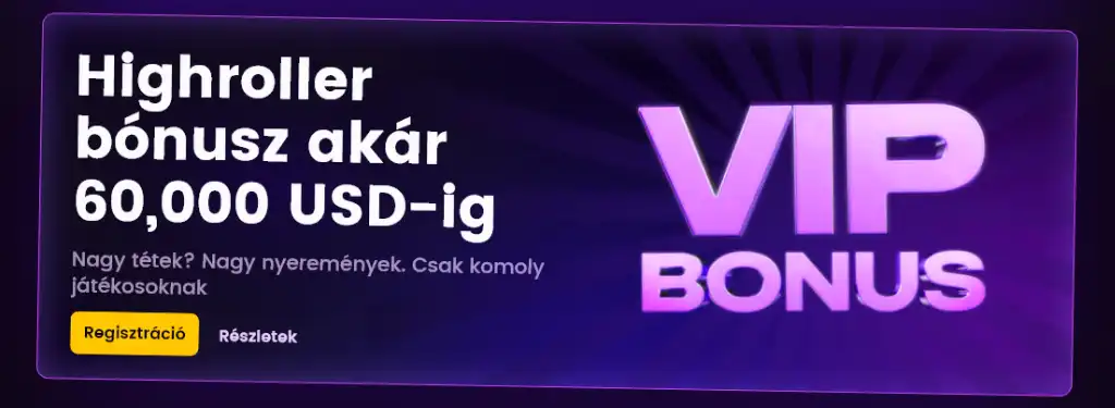 Iwild Casino VIP b&oacute;nusz aj&aacute;nlat highroller j&aacute;t&eacute;kosoknak ak&aacute;r 60 000 USD &eacute;rt&eacute;kű b&oacute;nusszal