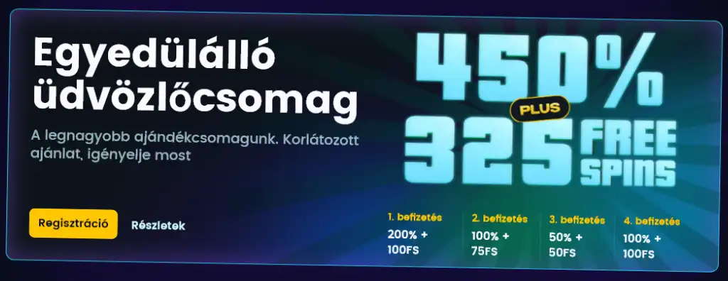 Snatch Casino üdvözlő bónusz csomag 450%-ig és 325 ingyenes pörgetés új játékosok számára.