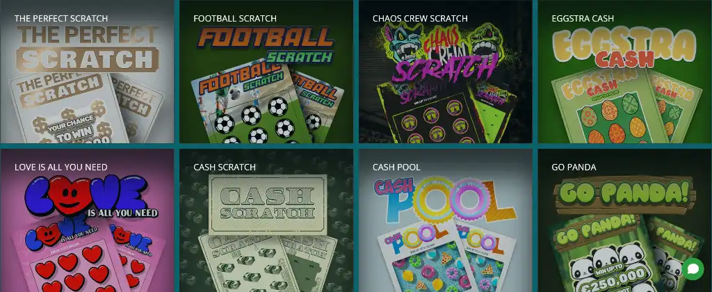 22bet kaparós sorsjegy játékok különböző tematikával, impulzív színes grafikával