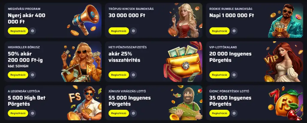 BDMbet kaszinó cashback és további bónusz ajánlatok, napi és heti visszatérítési lehetőségekkel.