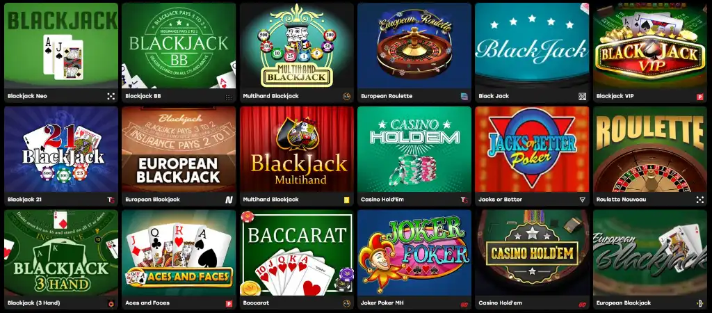 Fairspin online kaszin&oacute; asztali j&aacute;t&eacute;kok, k&ouml;zt&uuml;k blackjack, rulett &eacute;s p&oacute;ker digit&aacute;lis v&aacute;ltozatban.