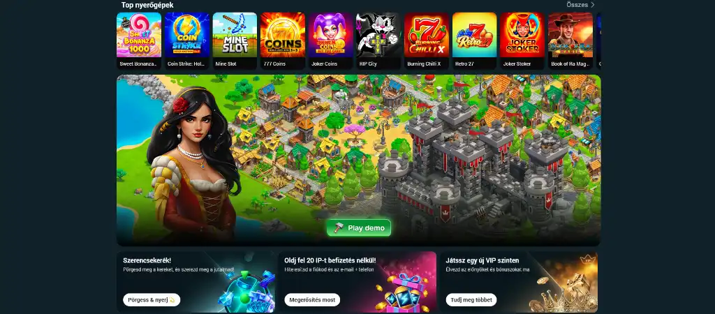 Royal Sea online kaszinó city builder játéka kikötő fejlesztéssel és gyémánt alapú extra bónusz lehetőséggel